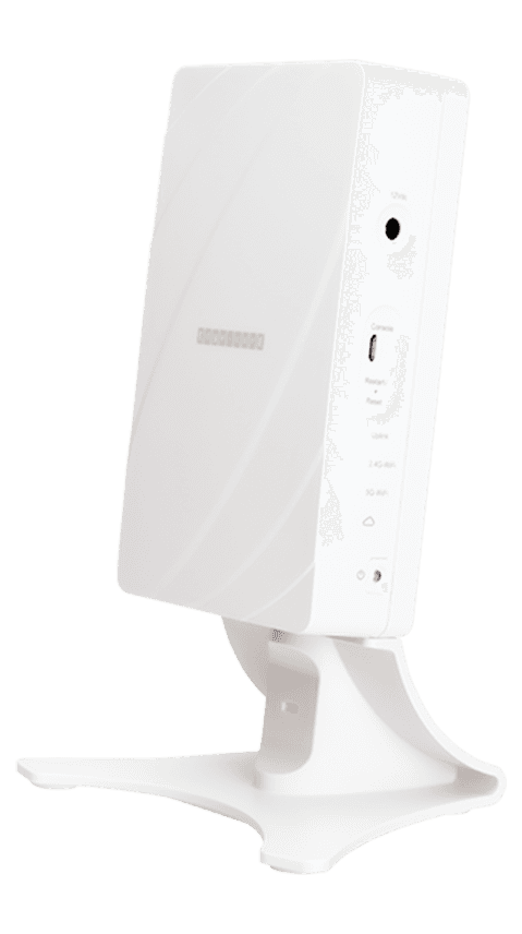 photograph of sideview of white Edgecore EAP104 router 